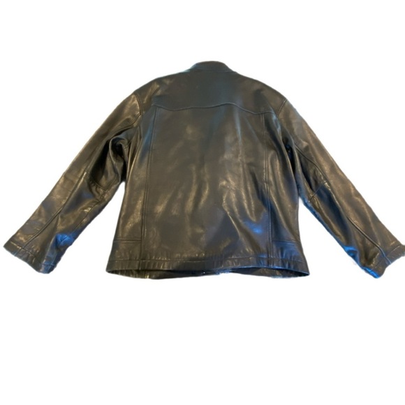 DANIER Men’s Black Leather Jacket. Size L. Like New! Mint. removable Liner - Picture 3 of 10